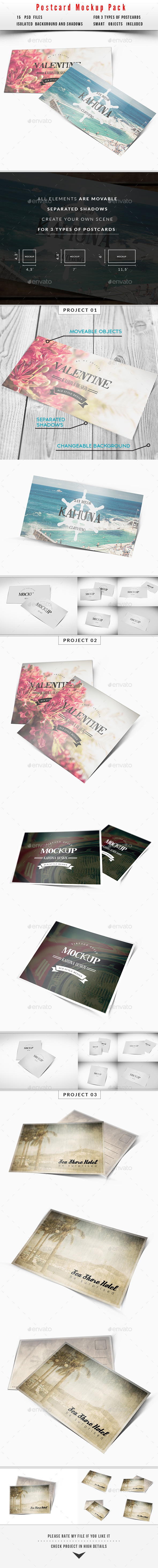 GraphicRiver Postcard Invitation Mockup Pack 10534707 GraphicRiver Postcard Invitation Mockup Pack 10534707