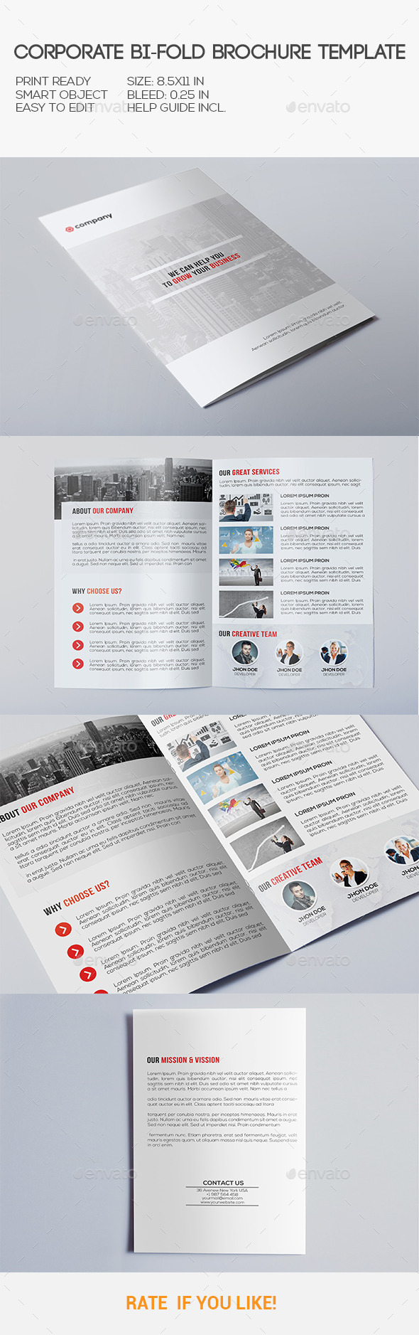GraphicRiver Corporate Bi-Fold Brochure 10535369 GraphicRiver Corporate Bi-Fold Brochure 10535369