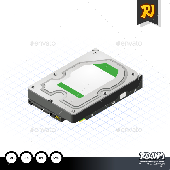 GraphicRiver Isometric Hard Disk 10535984 GraphicRiver Isometric Hard Disk 10535984