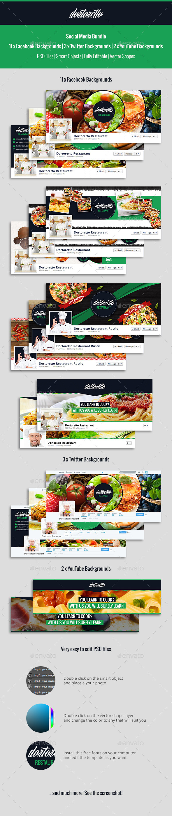 GraphicRiver Dortoretto Social Media Bundle 10535993 GraphicRiver Dortoretto Social Media Bundle 10535993