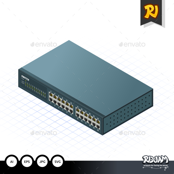 GraphicRiver Isometric Switch 10536426 GraphicRiver Isometric Switch 10536426