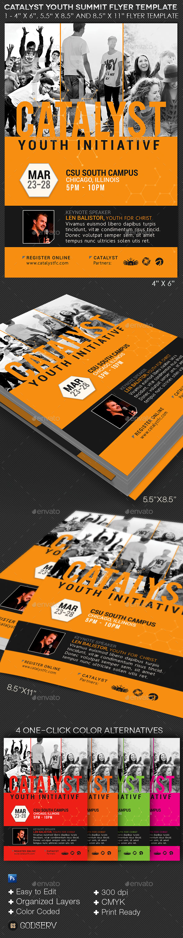 Catalyst Youth Summit Flyer Template (Church)