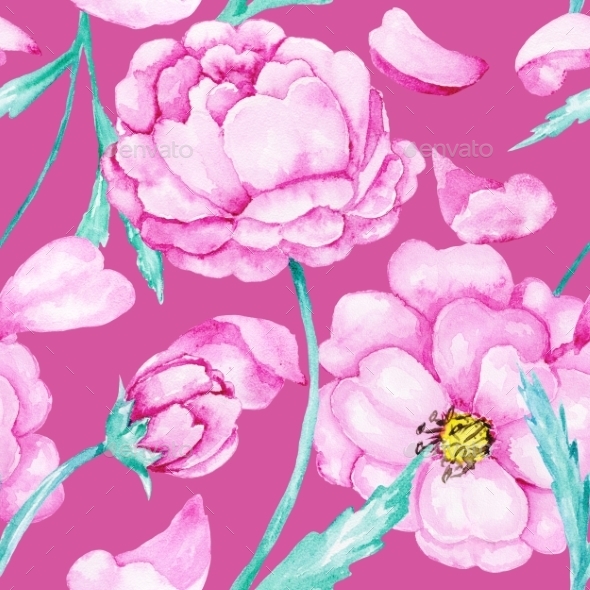 GraphicRiver Spring Blossoming Botanic Pattern 10537327 GraphicRiver Spring Blossoming Botanic Pattern 10537327