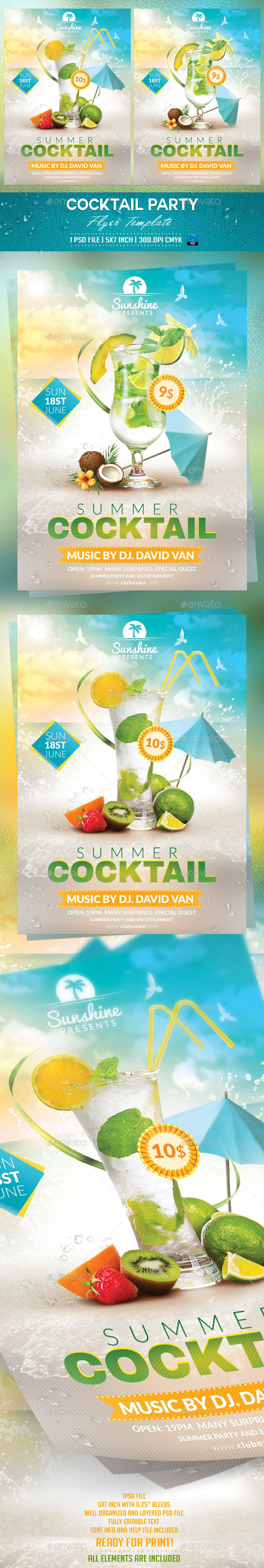 GraphicRiver Cocktail Party Flyer Template 10540507 GraphicRiver Cocktail Party Flyer Template 10540507