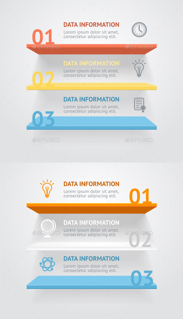 GraphicRiver Vector Infografic Shelves 10540629 GraphicRiver Vector Infografic Shelves 10540629