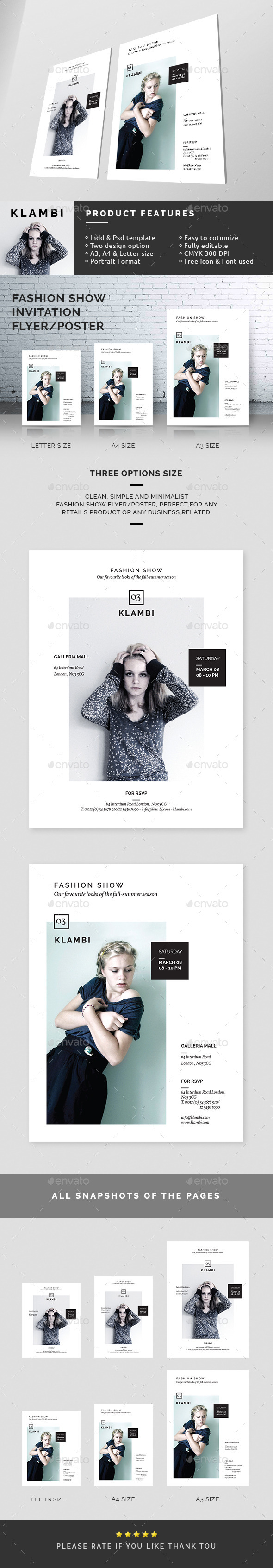 Fashion Show Invitation Flyer/Poster (Miscellaneous)