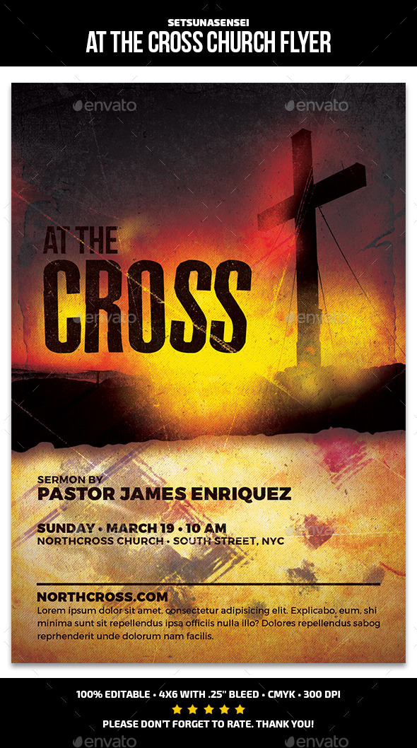 At the Cross Church Flyer (Church)