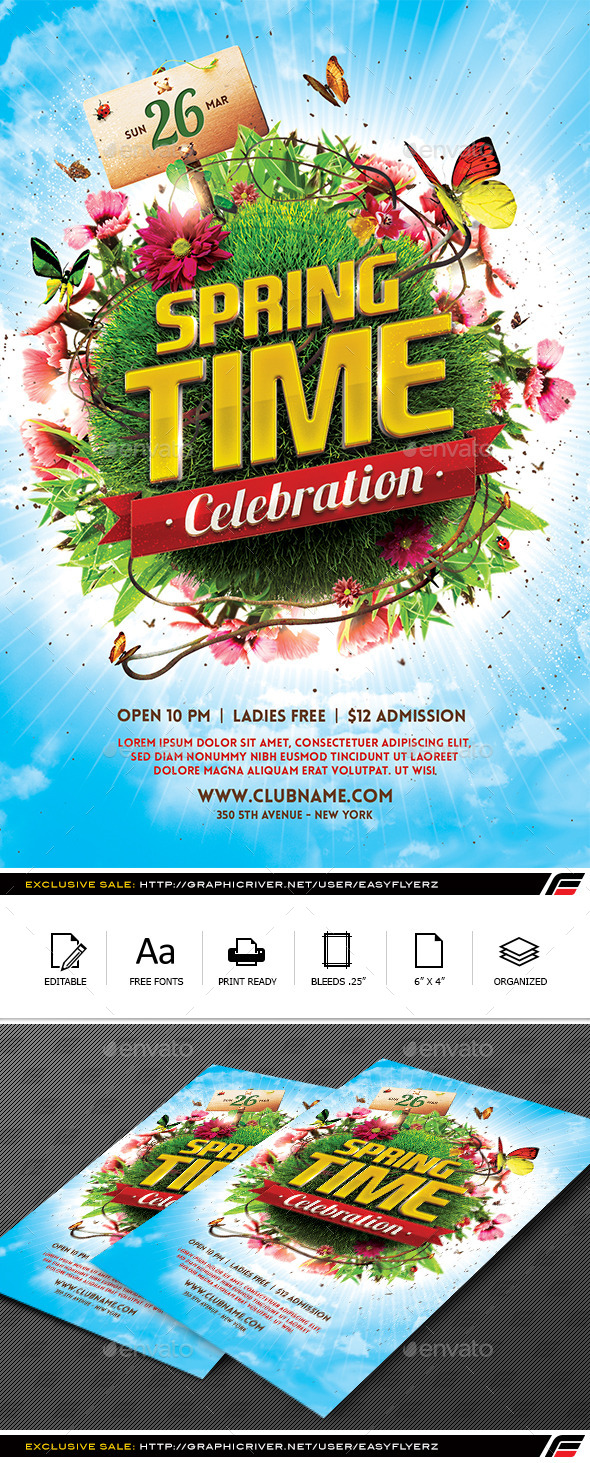 Spring Celebration Flyer Template (Events)