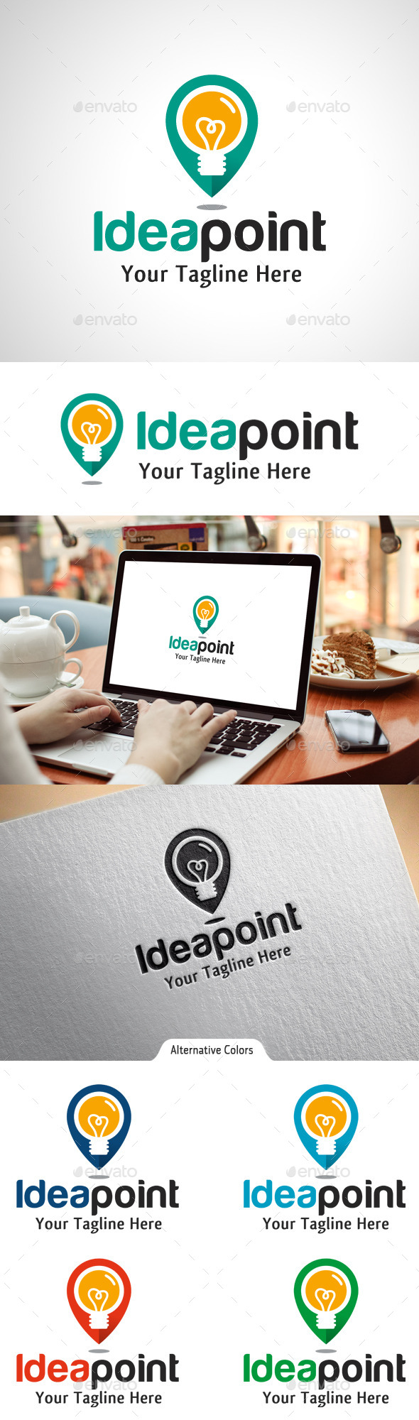 GraphicRiver Idea Point Logo 10542485 GraphicRiver Idea Point Logo 10542485
