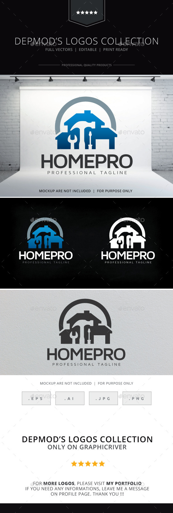 GraphicRiver Home Pro Logo 10542540 GraphicRiver Home Pro Logo 10542540