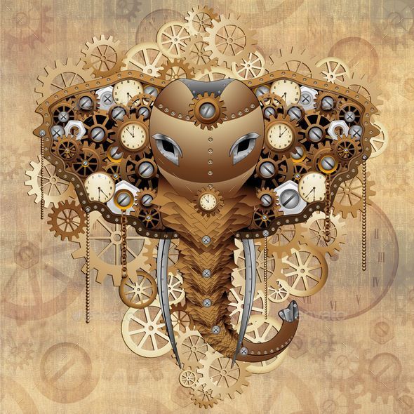 GraphicRiver Steampunk Elephant Portrait 10403058 GraphicRiver Steampunk Elephant Portrait 10403058