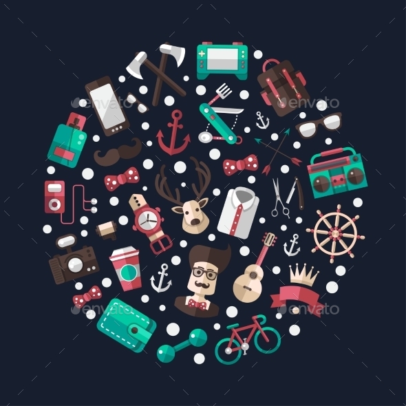 GraphicRiver Hipster Circle 10544379 GraphicRiver Hipster Circle 10544379