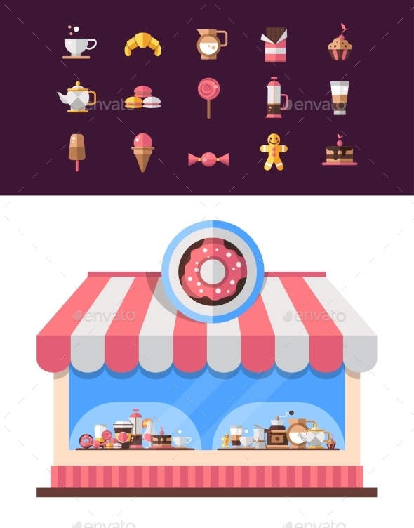 GraphicRiver Coffee Shop Icons 10544456 GraphicRiver Coffee Shop Icons 10544456