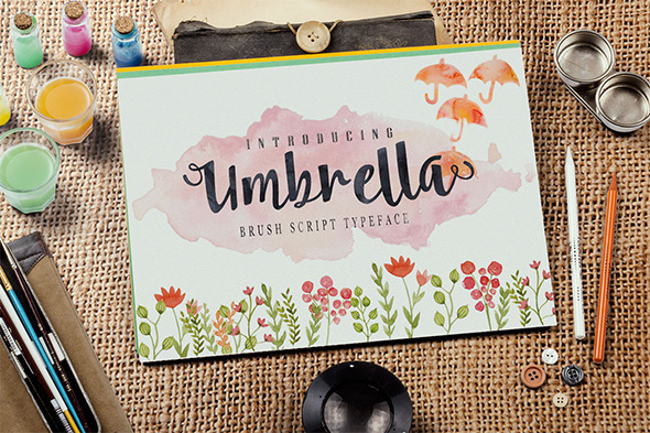 GraphicRiver Font Umbrella Script 10546722 GraphicRiver Font Umbrella Script 10546722