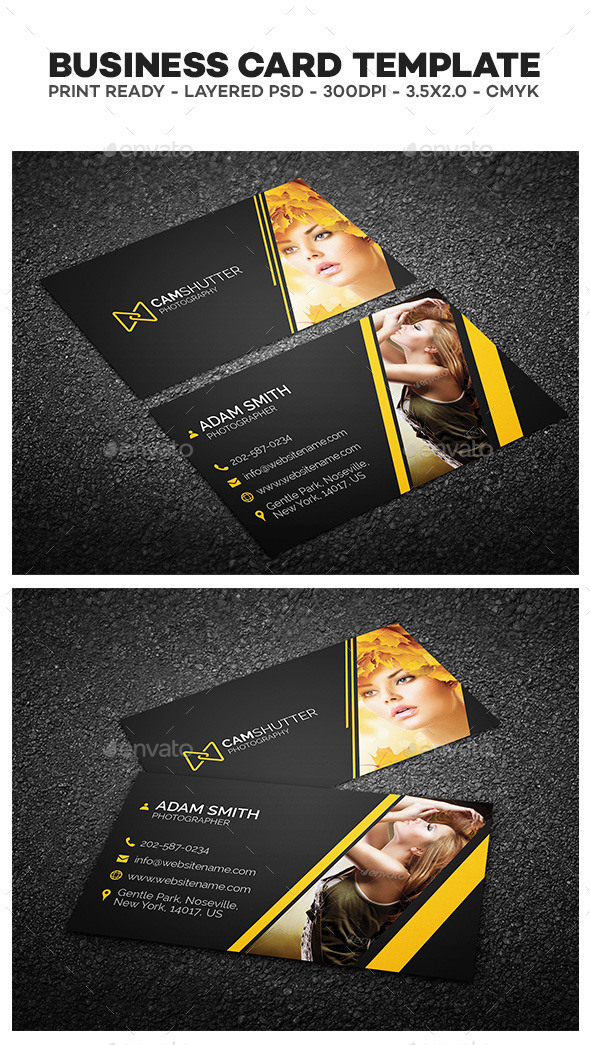GraphicRiver Photography Business Card 10547080 GraphicRiver Photography Business Card 10547080