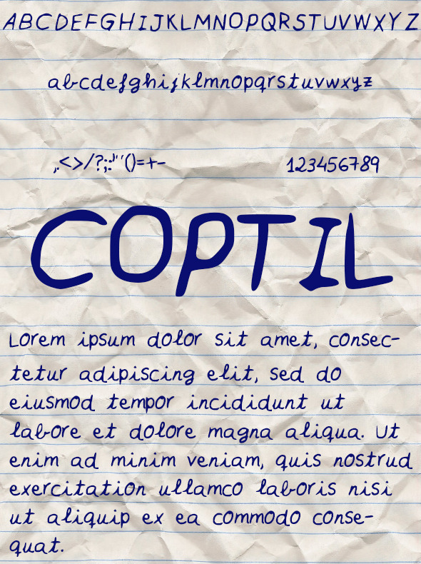 GraphicRiver Coptil Font 10547157 GraphicRiver Coptil Font 10547157