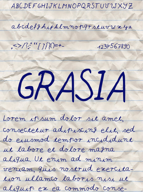 GraphicRiver Grasia Font 10547219 GraphicRiver Grasia Font 10547219