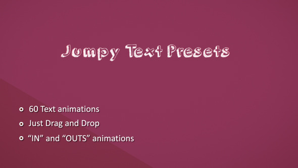 Jumpy Text Presets