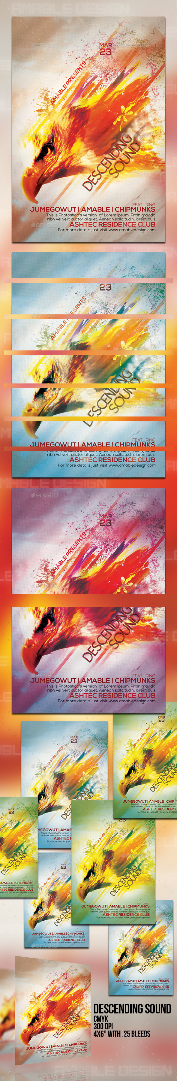 GraphicRiver Descending Sounds Flyer 10547820 GraphicRiver Descending Sounds Flyer 10547820