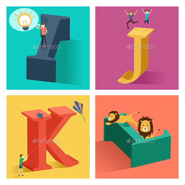 GraphicRiver Alphabets Concept in 3D 10548374 GraphicRiver Alphabets Concept in 3D 10548374