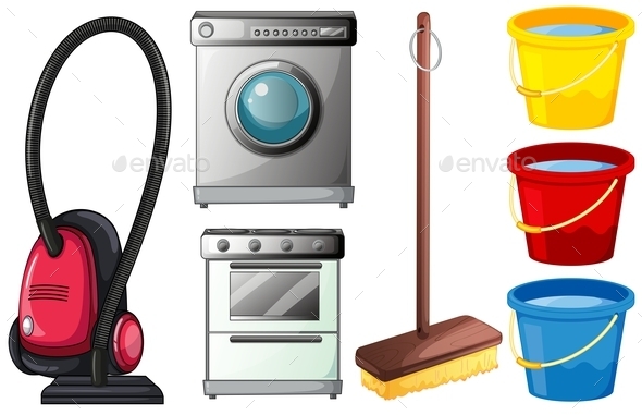 GraphicRiver Cleaning Products 10548545 GraphicRiver Cleaning Products 10548545