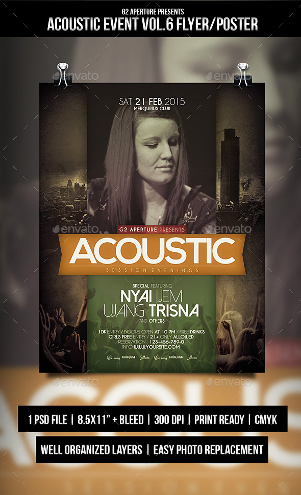 GraphicRiver Acoustic Event Flyer Poster Vol.6 10548635 GraphicRiver Acoustic Event Flyer Poster Vol.6 10548635