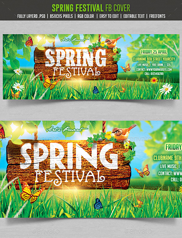GraphicRiver Spring Festival Facebook cover 10548744 GraphicRiver Spring Festival Facebook cover 10548744