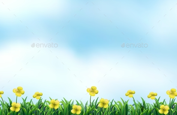 GraphicRiver Flower Field 10549303 GraphicRiver Flower Field 10549303