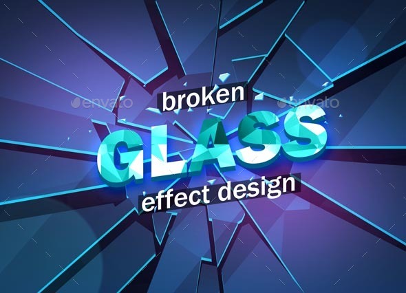 GraphicRiver Broken Glass Design Template 10549525 GraphicRiver Broken Glass Design Template 10549525