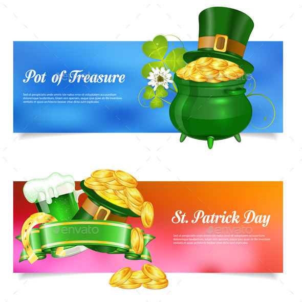 GraphicRiver St Patrick Day Banners 10550271 GraphicRiver St Patrick Day Banners 10550271
