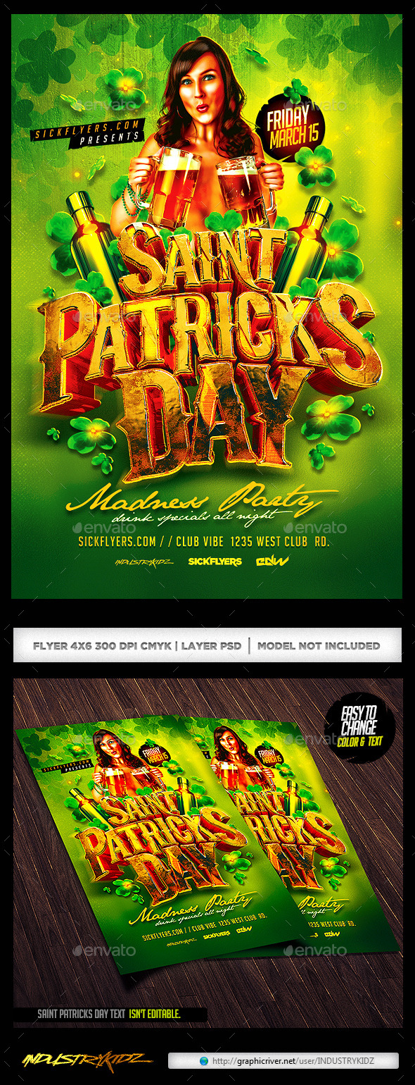 GraphicRiver St Patricks Day Flyer 10550725 GraphicRiver St Patricks Day Flyer 10550725