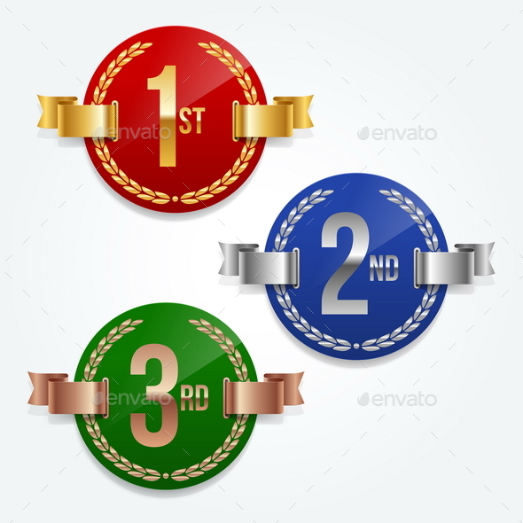GraphicRiver Vector Illustration of Awards Emblems 10550881 GraphicRiver Vector Illustration of Awards Emblems 10550881