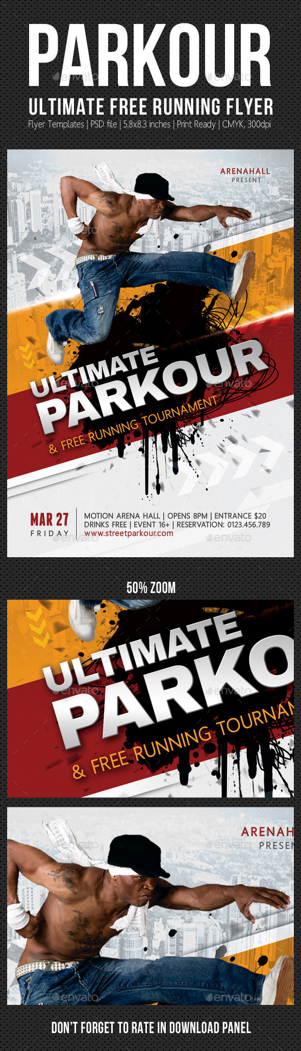 GraphicRiver Ultimate Parkour Free Running Flyer 10550983 GraphicRiver Ultimate Parkour Free Running Flyer 10550983