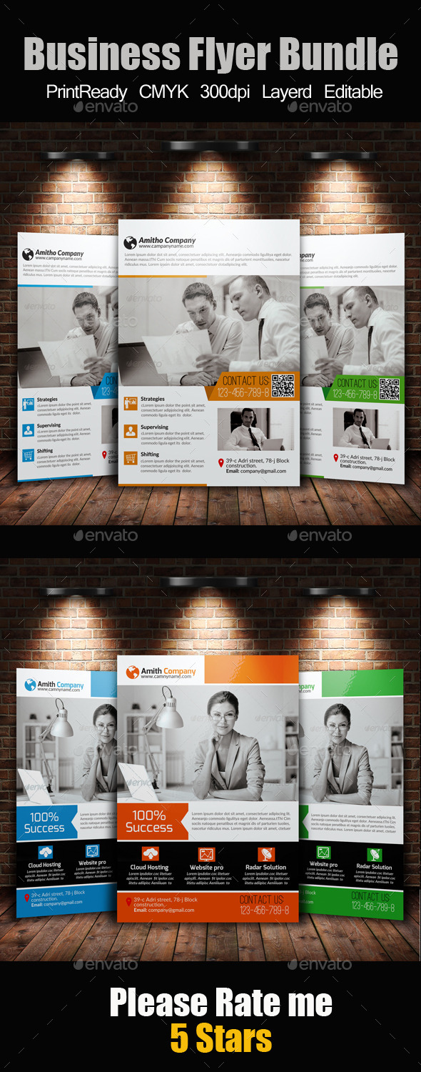 GraphicRiver A4 Business Flyer Template Bundle 10551081 GraphicRiver A4 Business Flyer Template Bundle 10551081