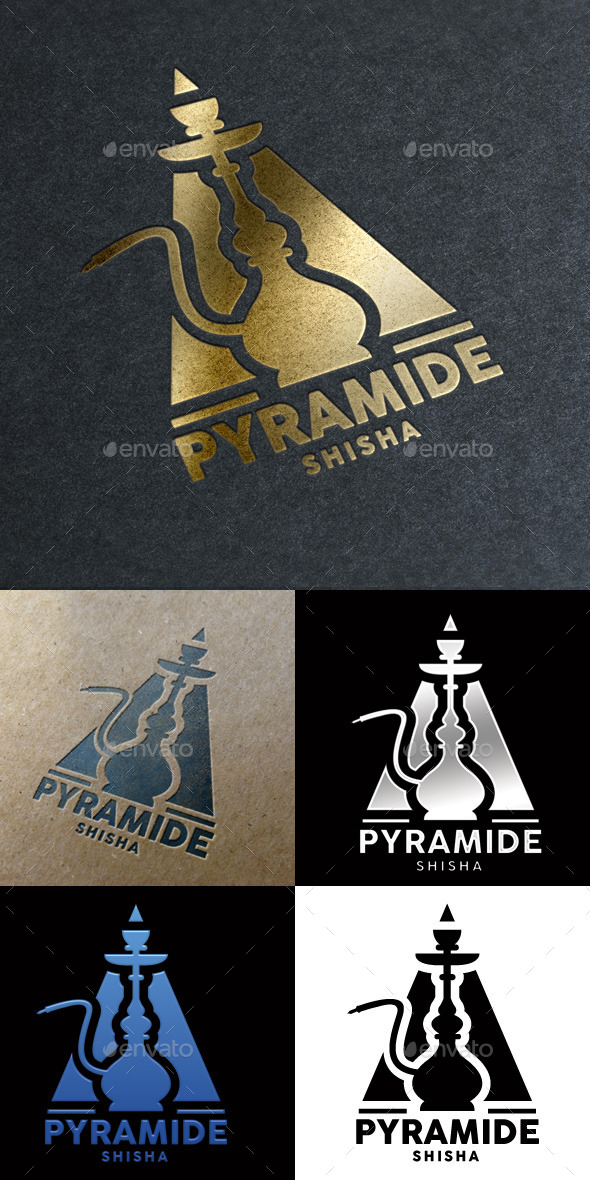 GraphicRiver Pyramide Shisha Bar Logo 10556461 GraphicRiver Pyramide Shisha Bar Logo 10556461