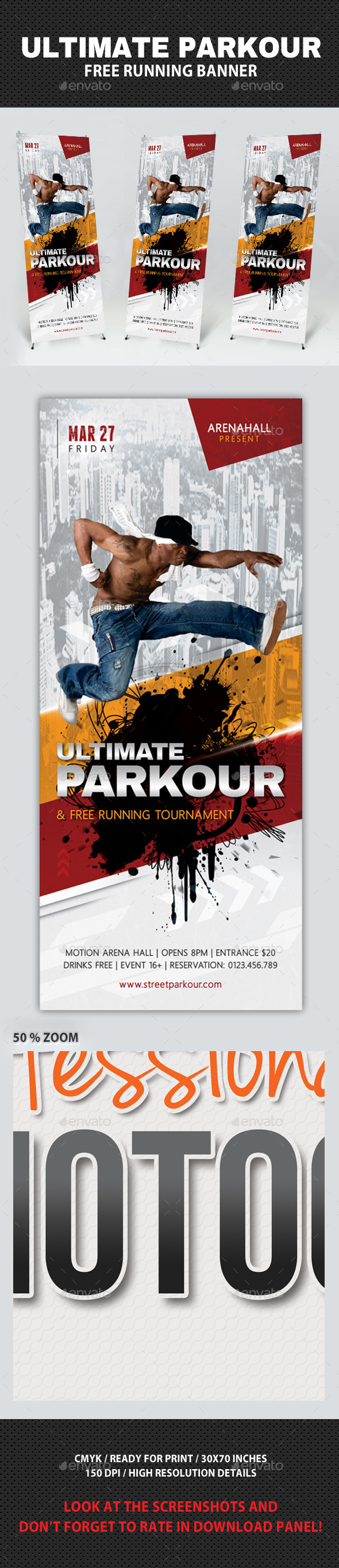 GraphicRiver Ultimate Parkour Free Running Banner 10557371 GraphicRiver Ultimate Parkour Free Running Banner 10557371