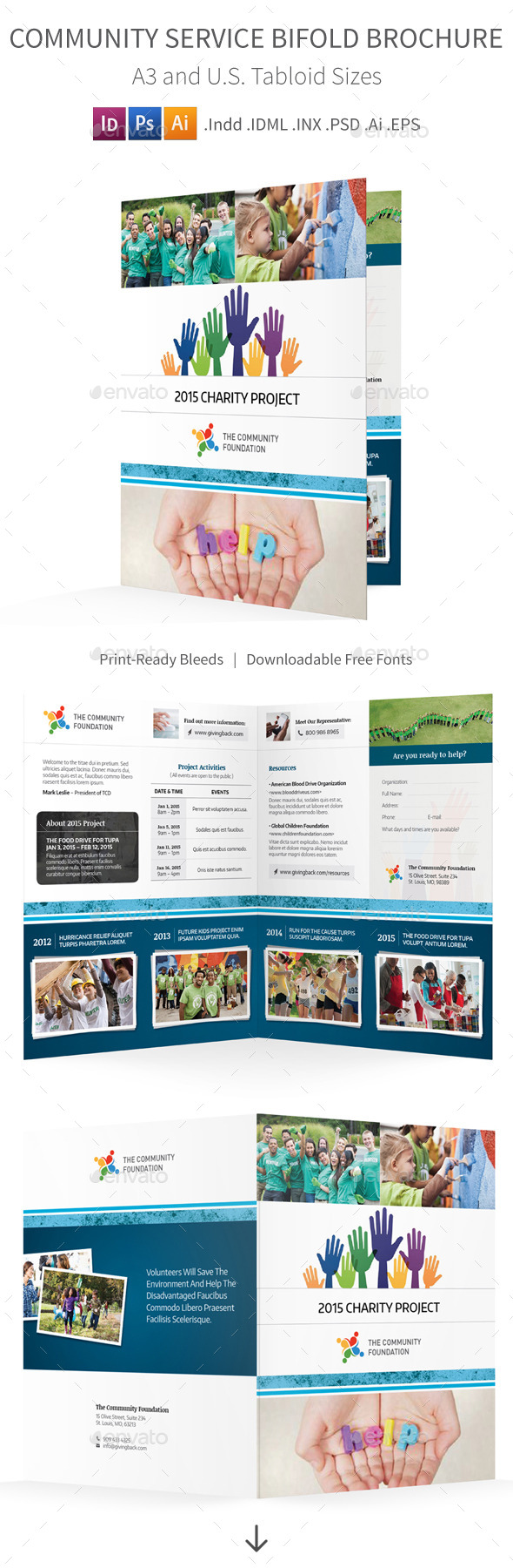 GraphicRiver Community Service Bifold Halffold Brochure 10557674 GraphicRiver Community Service Bifold Halffold Brochure 10557674