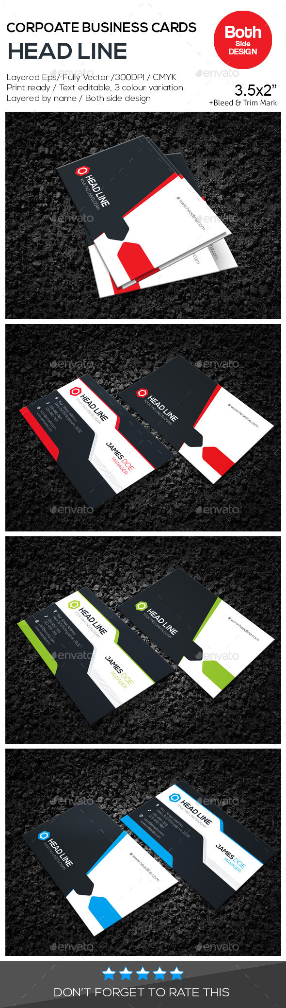 GraphicRiver HEAD LINE Corporate Business Cards 10559640 GraphicRiver HEAD LINE Corporate Business Cards 10559640