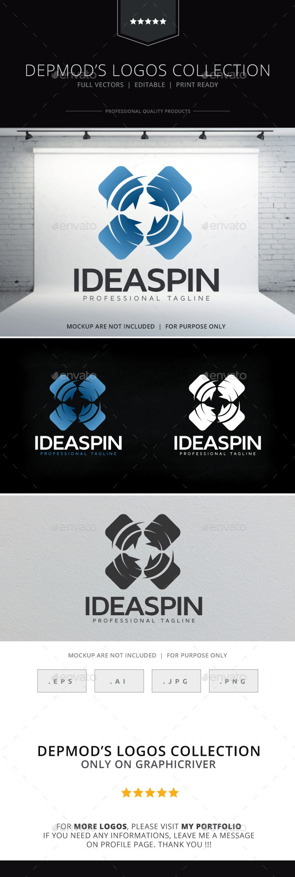 GraphicRiver Idea Spin Logo 10559644 GraphicRiver Idea Spin Logo 10559644