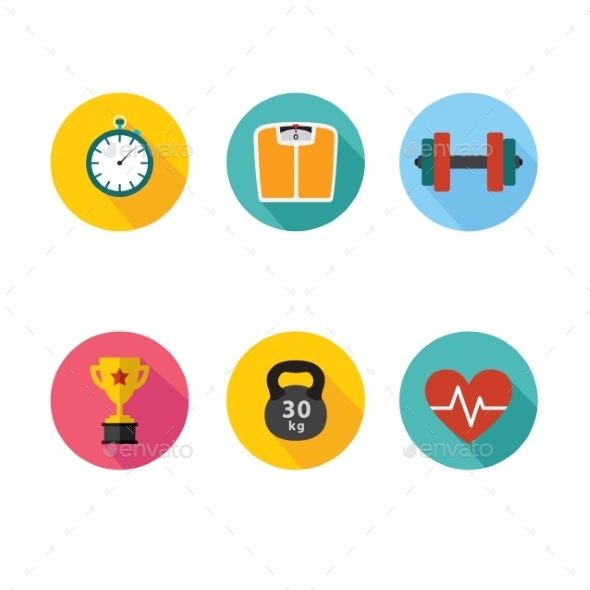 Healthy Lifestyle Icons (Health/Medicine)