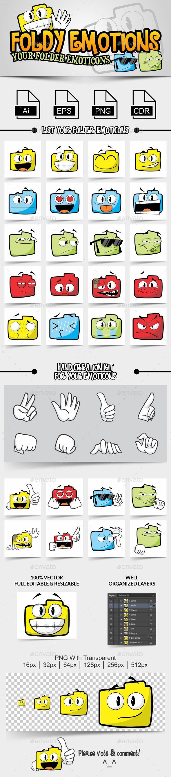 Foldy Emotions Your Folder Emoticons (Miscellaneous)