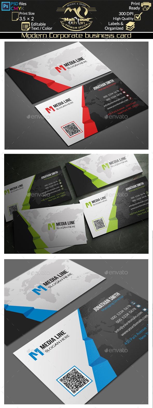 GraphicRiver Modern Corporate Business Card 10560177 GraphicRiver Modern Corporate Business Card 10560177