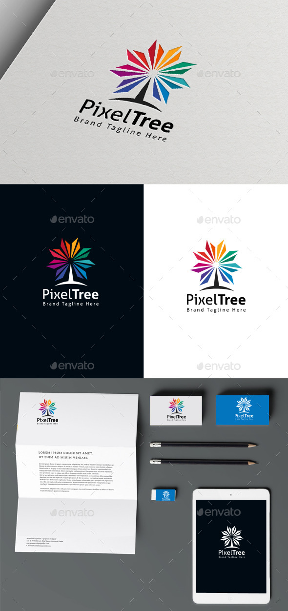 GraphicRiver Pixel Tree 10560905 GraphicRiver Pixel Tree 10560905