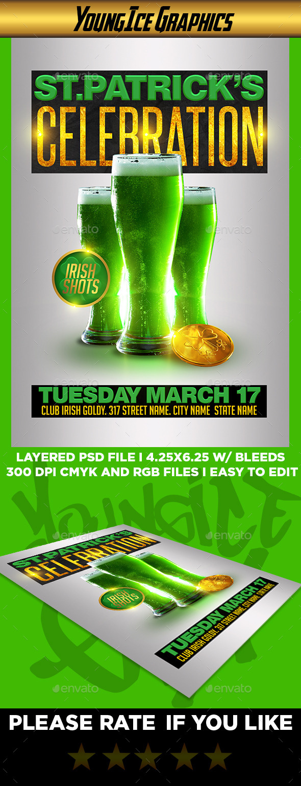 GraphicRiver St Patricks Celebration Flyer Template 10562010 GraphicRiver St Patricks Celebration Flyer Template 10562010