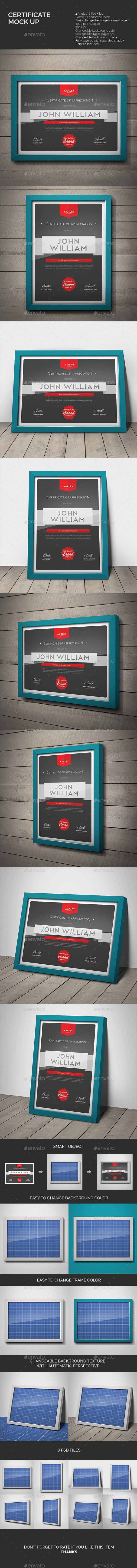 GraphicRiver Certificate Mock-up 10563422 GraphicRiver Certificate Mock-up 10563422