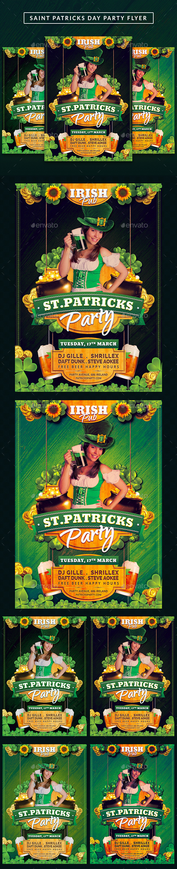 GraphicRiver Saint Patricks Celebration Day Flyer 10564200 GraphicRiver Saint Patricks Celebration Day Flyer 10564200