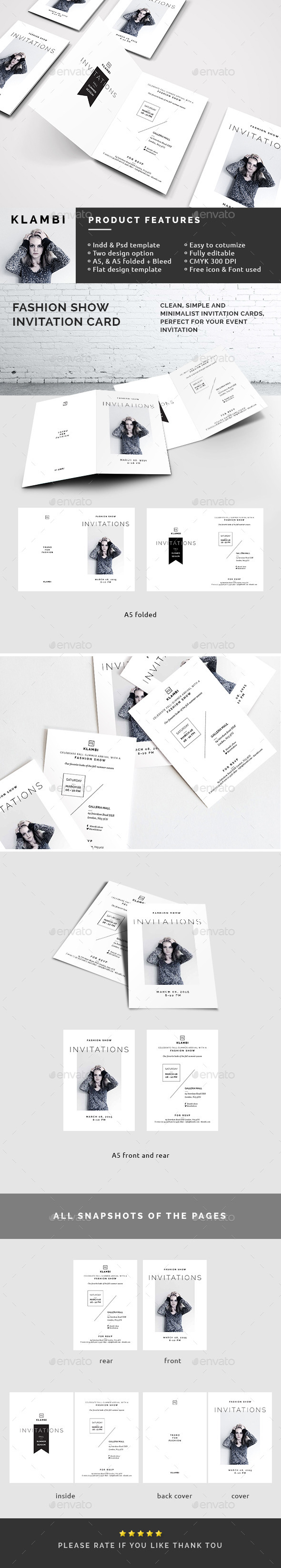 GraphicRiver Fashion Show Invitation Template 10564222 GraphicRiver Fashion Show Invitation Template 10564222