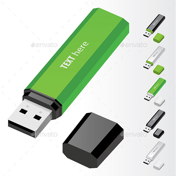 GraphicRiver USB Flash Drive 10564280 GraphicRiver USB Flash Drive 10564280