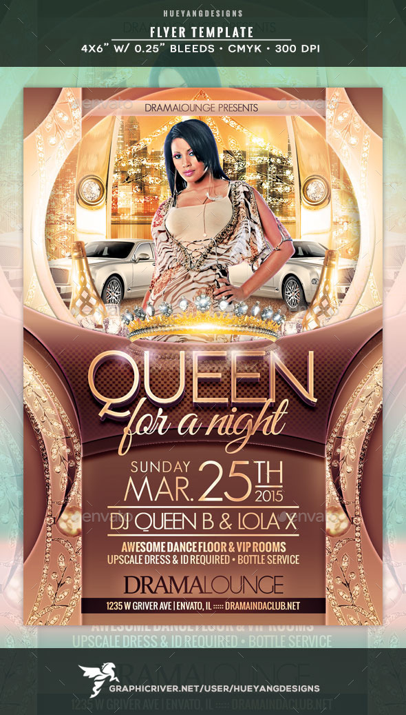 GraphicRiver Queen Flyer 10565386 GraphicRiver Queen Flyer 10565386