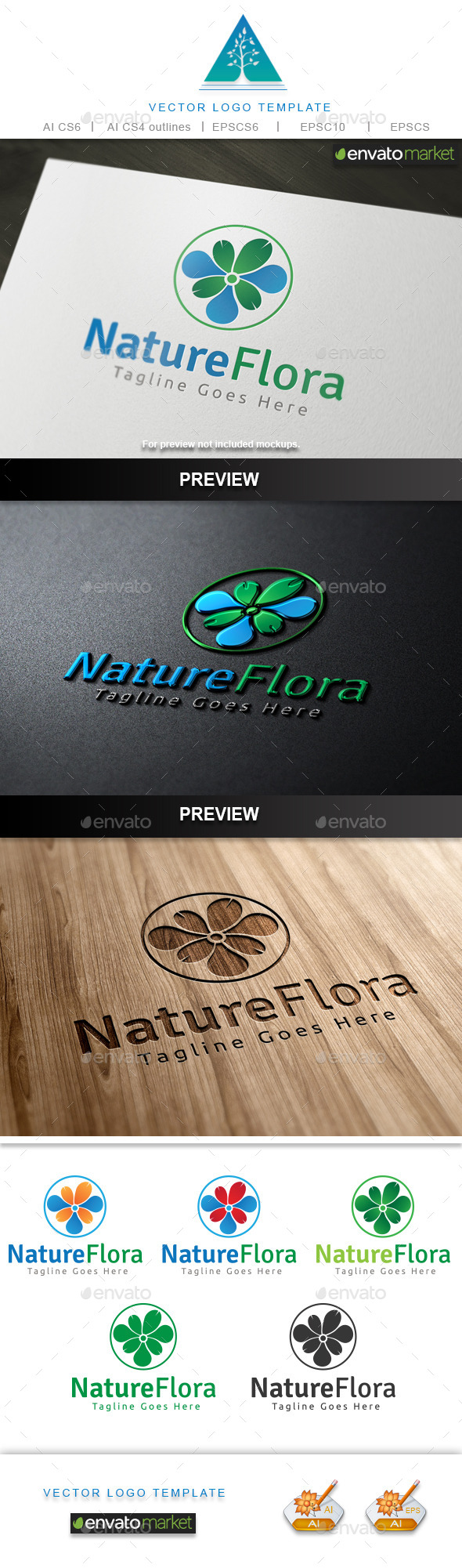 GraphicRiver Nature Flora Logo 10567031 GraphicRiver Nature Flora Logo 10567031